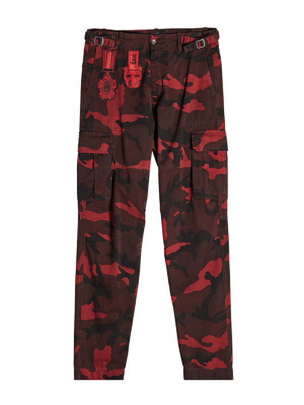 red camo pants