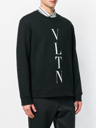 Shop Valentino Vltn Sweatshirt Light Grey