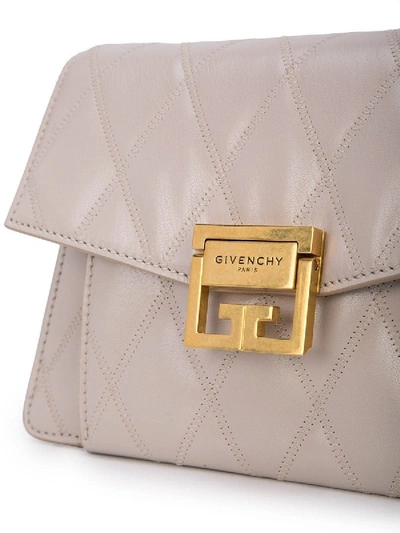 Shop Givenchy Gv3 Small Crossbody Bag In Neutral