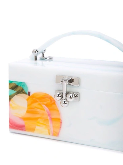 Shop Edie Parker Peachy Trunk Bag In Multicolor