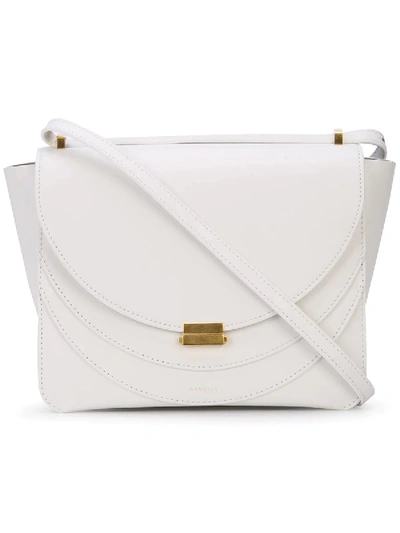 Shop Wandler White Luna Shoulder Bag