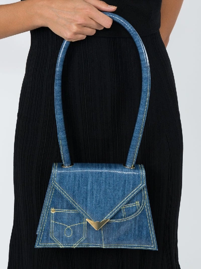 Shop Amélie Pichard Flat Denim Bag