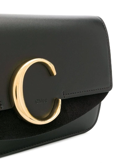 Shop Chloé C Crossbody Bag In Black