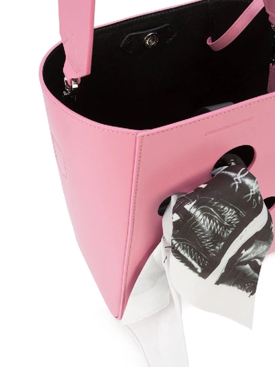 Shop Calvin Klein 205w39nyc Bandana Bucket Bag In Pink