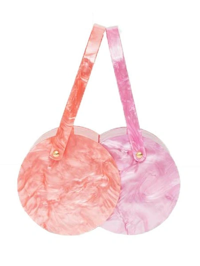 Edie Parker Logo Shoulder Bag in Pink