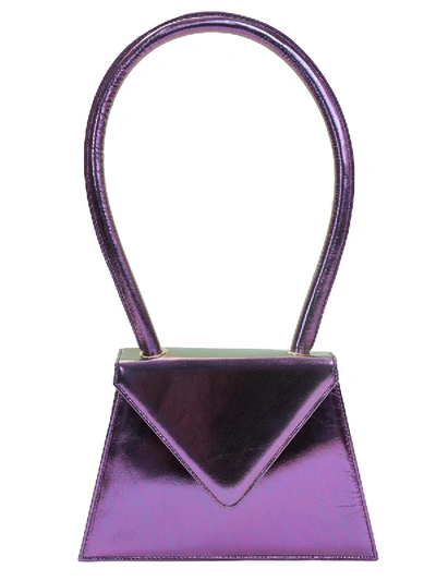 Shop Amélie Pichard Flat Metallic Purple Bag
