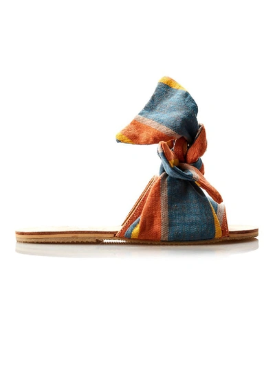 Shop Brother Vellies Burkina Papaye Stripe Sandal In Multicolor