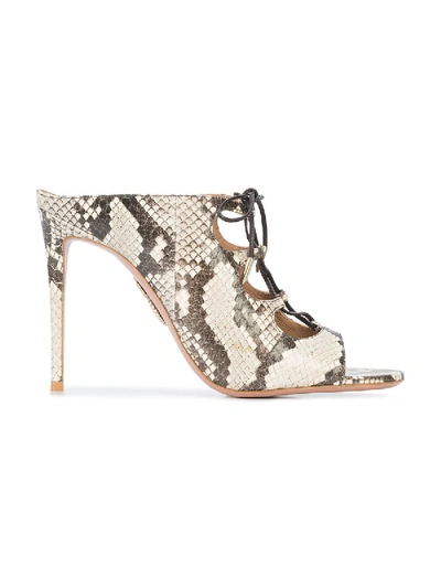 Shop Aquazzura Flirt Mule 105