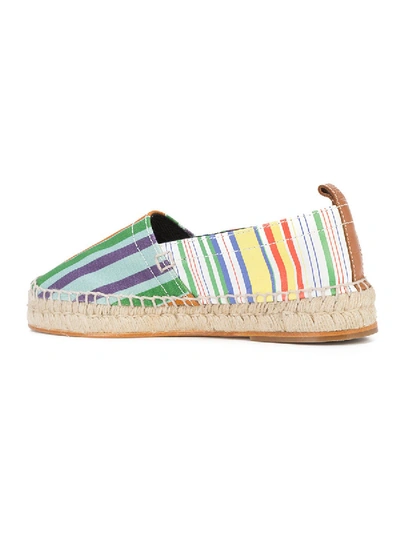 Shop Loewe Striped Espadrilles In Multicolor