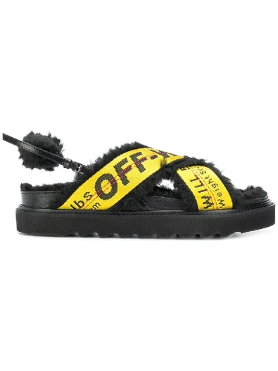 Shop Off-white Black Industrial Belt Sandal