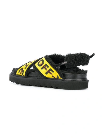 Shop Off-white Black Industrial Belt Sandal