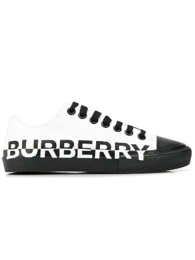 Shop Burberry Logo Sneakers