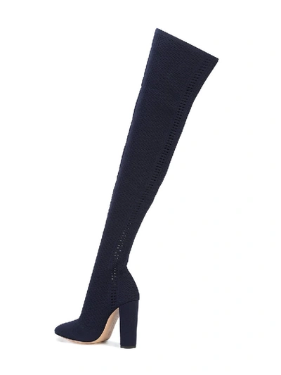 Shop Gianvito Rossi Kninero Boot Denim