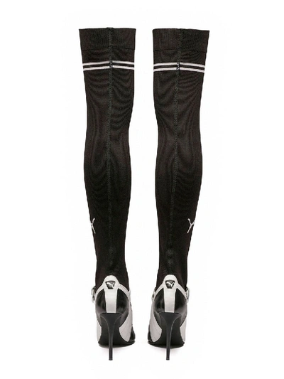 Shop Puma Fenty X  Mary Jane High Heel In Black & White