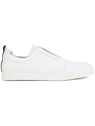 Pierre Hardy Laceless Leather Low-top Sneakers
