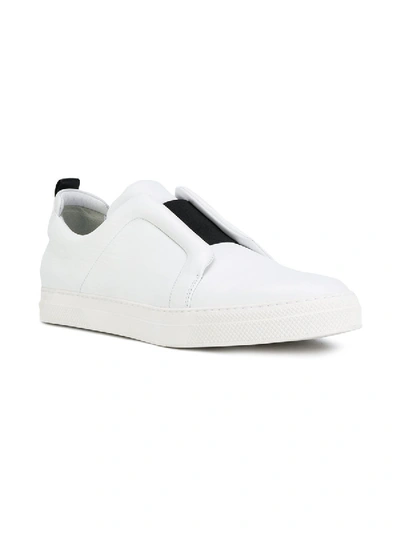 Pierre Hardy Laceless Leather Low-top Sneakers