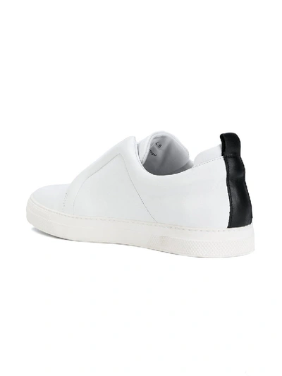 Pierre Hardy Laceless Leather Low-top Sneakers