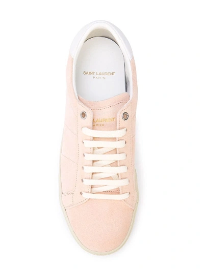 Shop Saint Laurent Court Classic Sneakers Pink