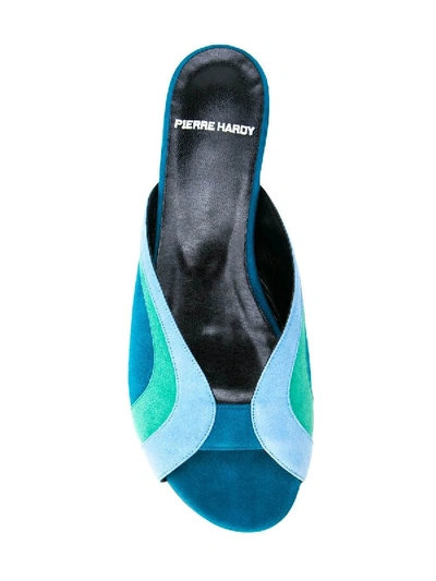 Shop Pierre Hardy Blue Rainbow Sandals
