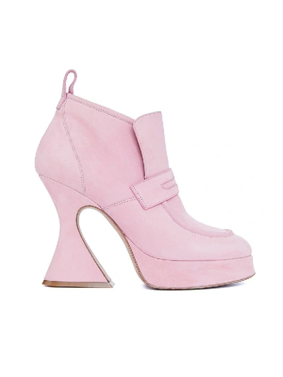 Shop Sies Marjan Ellen Nubuck Pink Platform Chukka Bootie