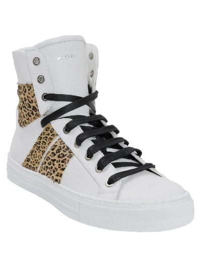 Shop Amiri Leopard 'sunset' High-sneakers