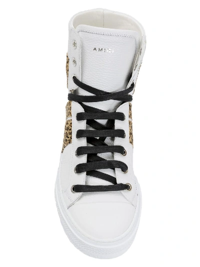 Shop Amiri Leopard 'sunset' High-sneakers