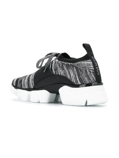 Shop Givenchy Jaw Sock Sneakers In Black & White