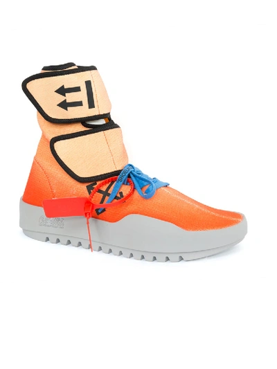 Shop Off-white X The Webster Exclusive Moto Wrap Sneakers Orange