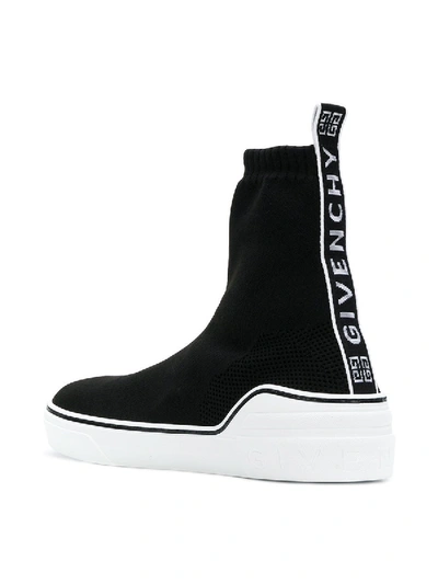 Shop Givenchy George V High Sneakers In Black