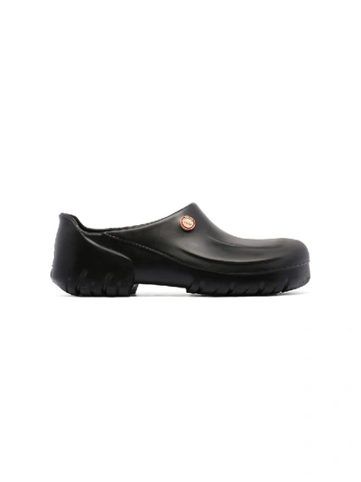 Shop 032c X Birkenstock Black Clogs