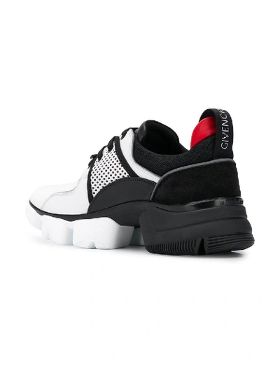 Shop Givenchy Black And White Jaw Sneakers In Black & White