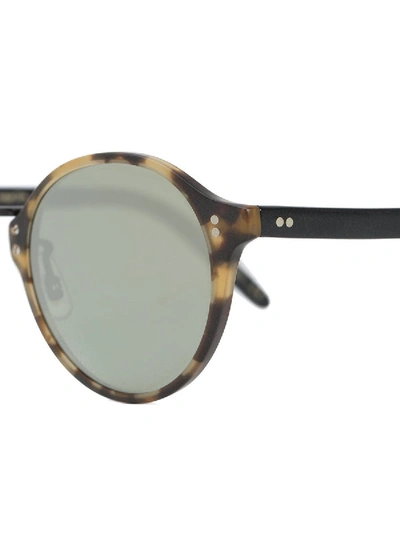 Shop Oliver Peoples Round Tortoise Shell Glasses In Brown