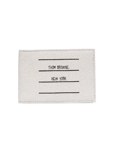 Shop Thom Browne Paper Label Billfold Wallet