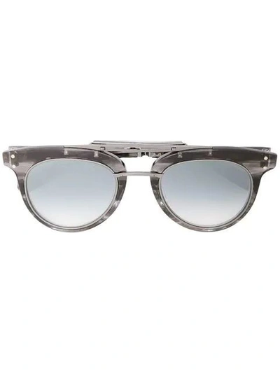 Shop Mr. Leight Laurel Sl 50 Marbled Effect Sunglasses