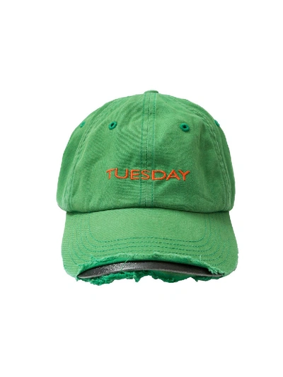 Shop Vetements Weekday Cap In Green