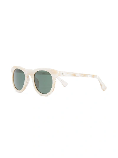 Shop Linda Farrow Dries Van Noten X  Round Frame Sunglasses