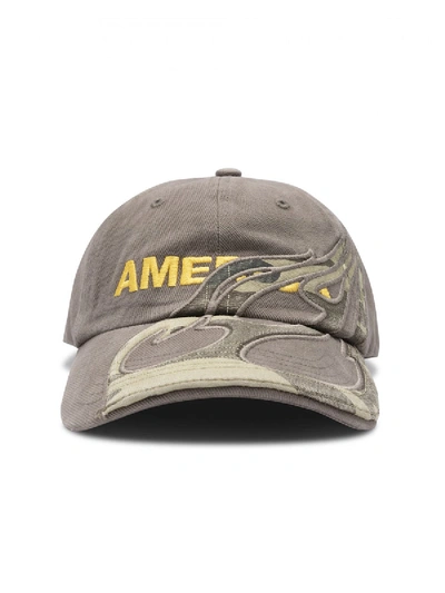 Shop Vetements Cut Up Cap In Blue