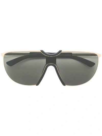 Shop Mykita Aloe Oversized Sunglasses In Black