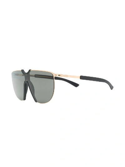 Shop Mykita Aloe Oversized Sunglasses In Black