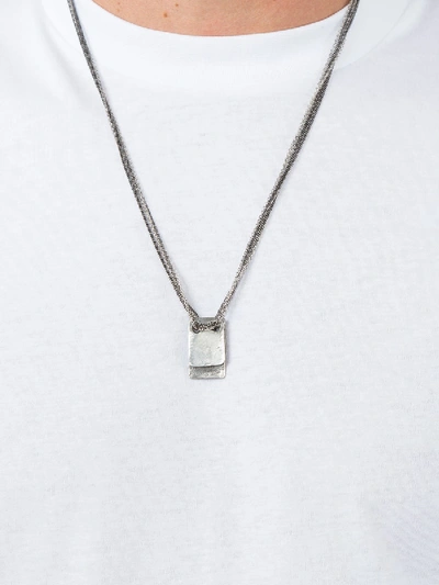 Shop M Cohen Placket Necklace In Silver