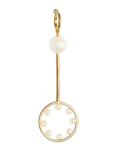 Shop Delfina Delettrez Double Bubble Earring In Gold