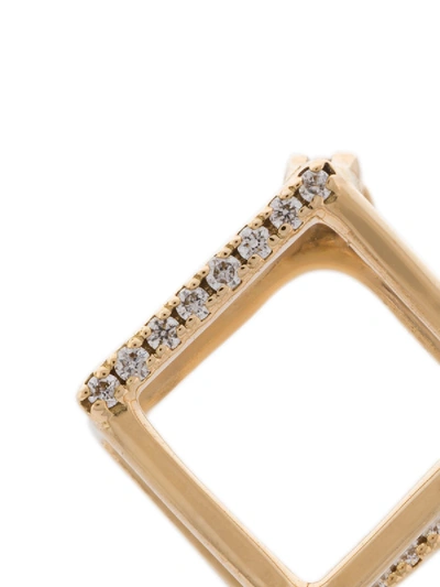 Shop Shihara 3d Square Earring In Gold