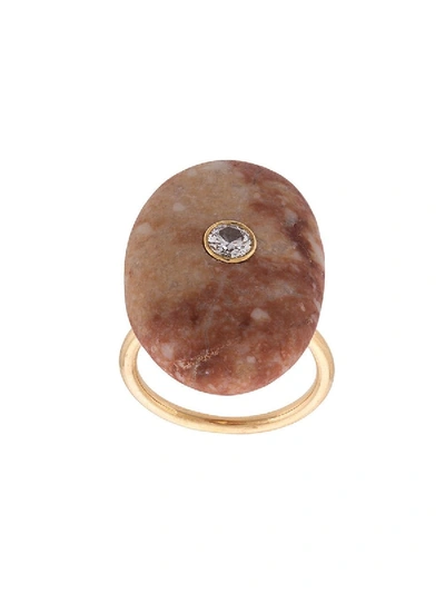 Shop Cvc Stones Imperial Topaz And Diamond Ring