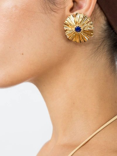 Shop Aurelie Bidermann Sofia Earrings In Gold