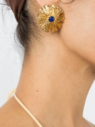 Shop Aurelie Bidermann Sofia Earrings In Gold