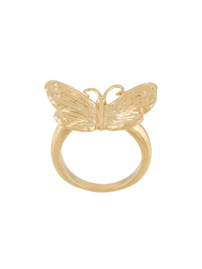 Shop Aurelie Bidermann Notte Ring In Gold