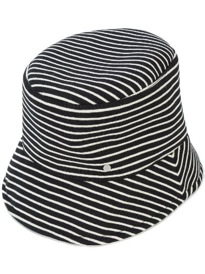 Shop Maison Michel Bella Hat In Black & White