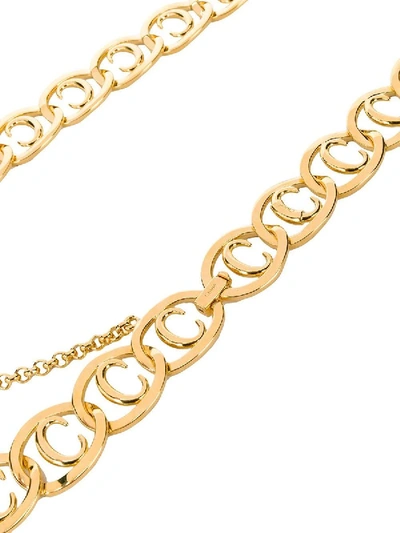 Shop Chloé C Logo Chain Belt In Gold