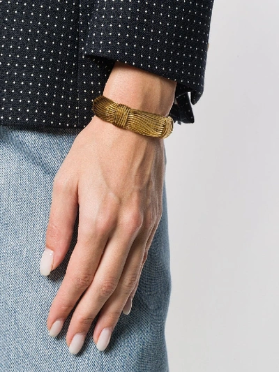 Shop Aurelie Bidermann Thalia Bracelet In Gold