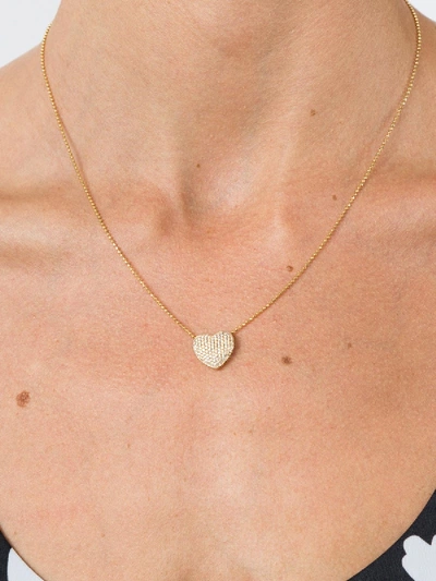 Shop Anita Ko Diamond Heart Necklace In Gold